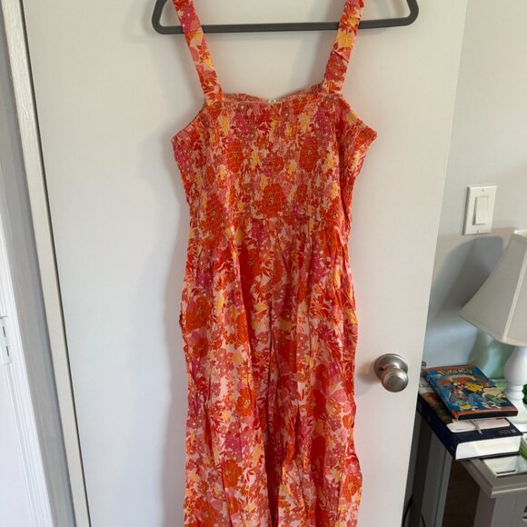 Orange and Pink Floral Dress - NWT - Picture 3 of 5